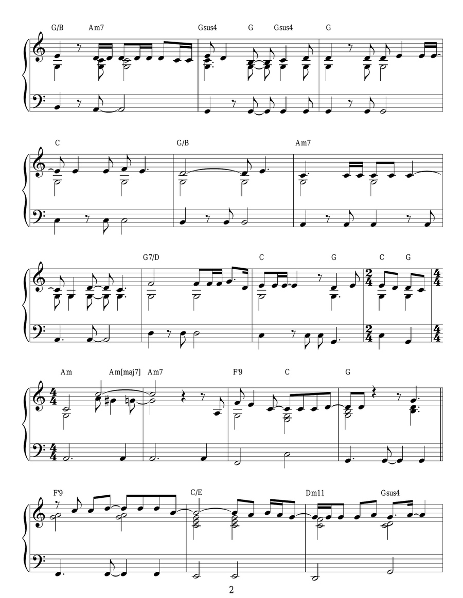 A Case Of You Piano Solo scores gallery preview page 2