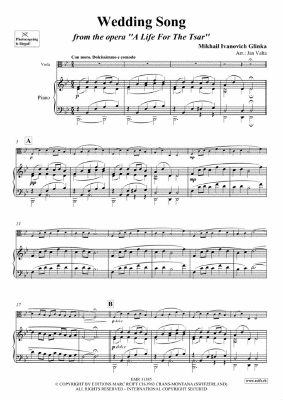 Wedding Song Wedding Song Viola scores gallery preview page 3