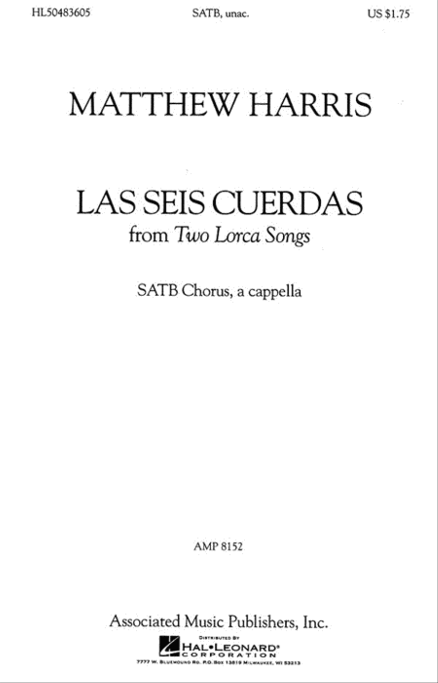 Las Seis Cuerdas 4-Part scores gallery preview page 1
