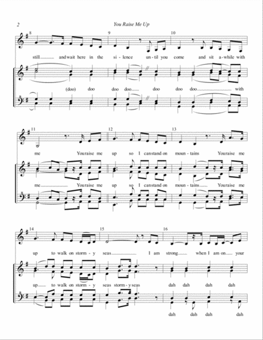 You Raise Me Up You Raise Me Up SSAA scores gallery preview page 2