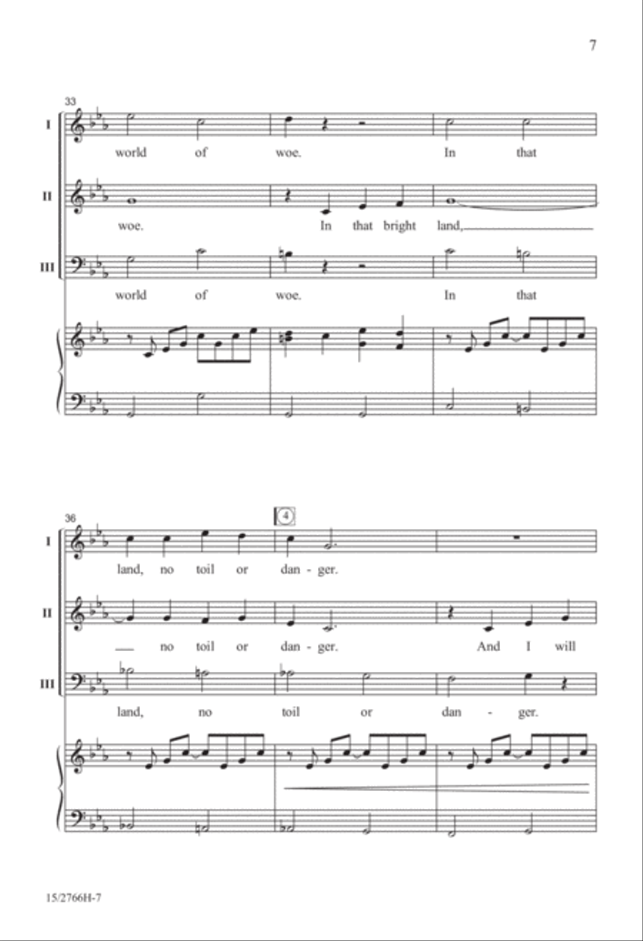 Turn Me 'Round Mixed Choir scores gallery preview page 7