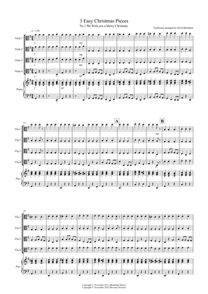 3 Easy Christmas Pieces for Viola Quartet