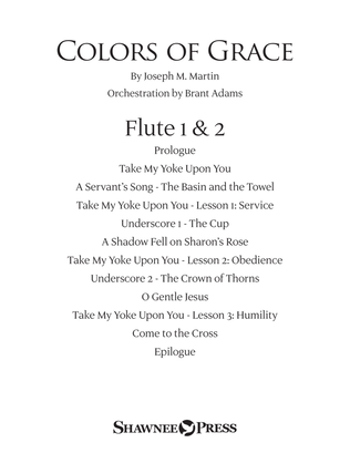 Colors of Grace - Lessons for Lent (New Edition) (Orchestra Accompaniment) - Flute 1 & 2