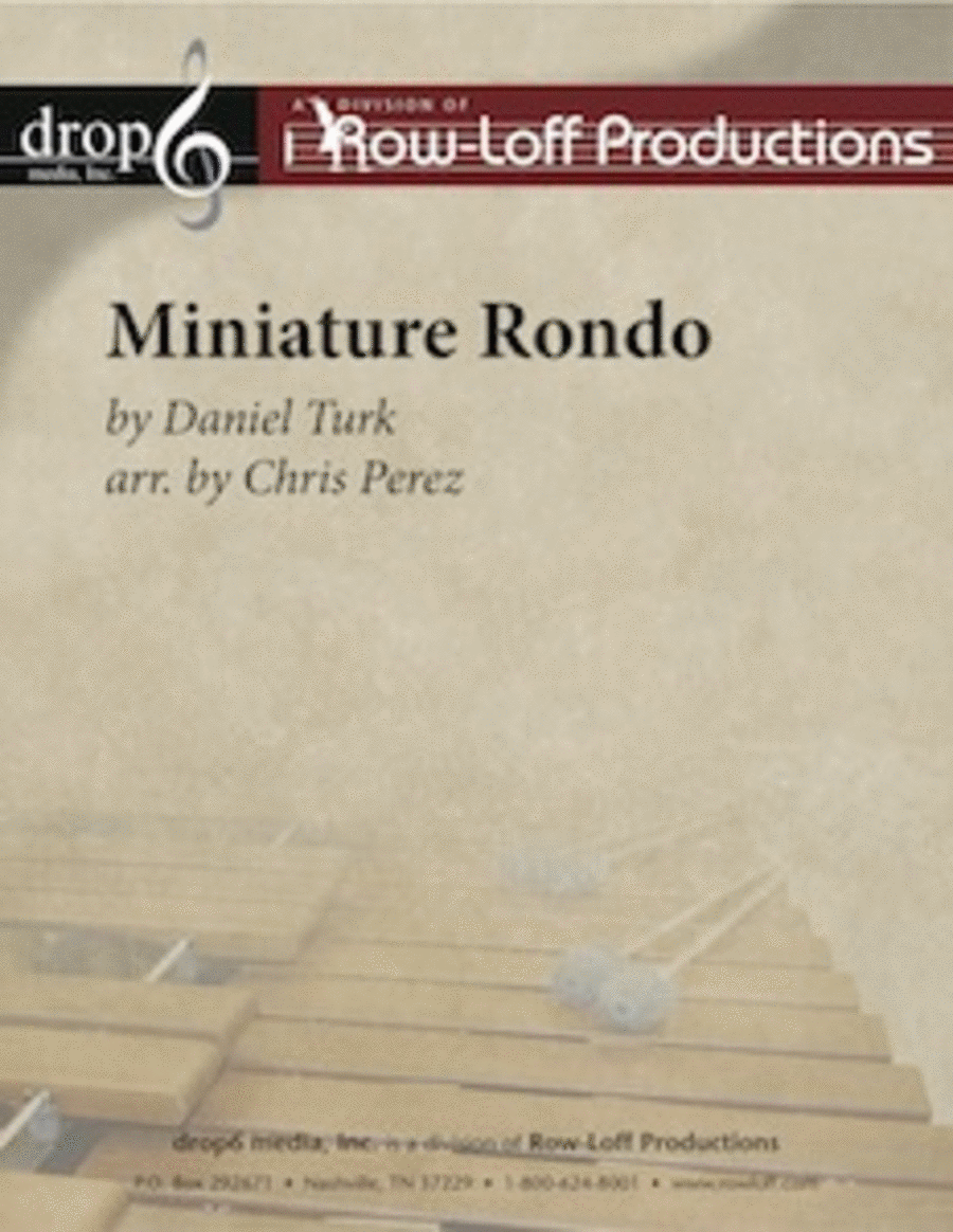 Miniature Rondo Miniature Rondo Percussion Ensemble scores gallery preview page 1