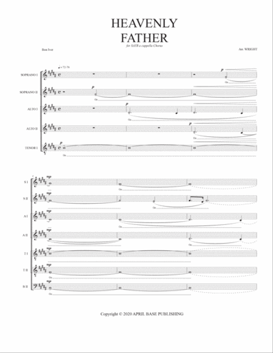 Heavenly Father Heavenly Father 4-Part scores gallery preview page 2