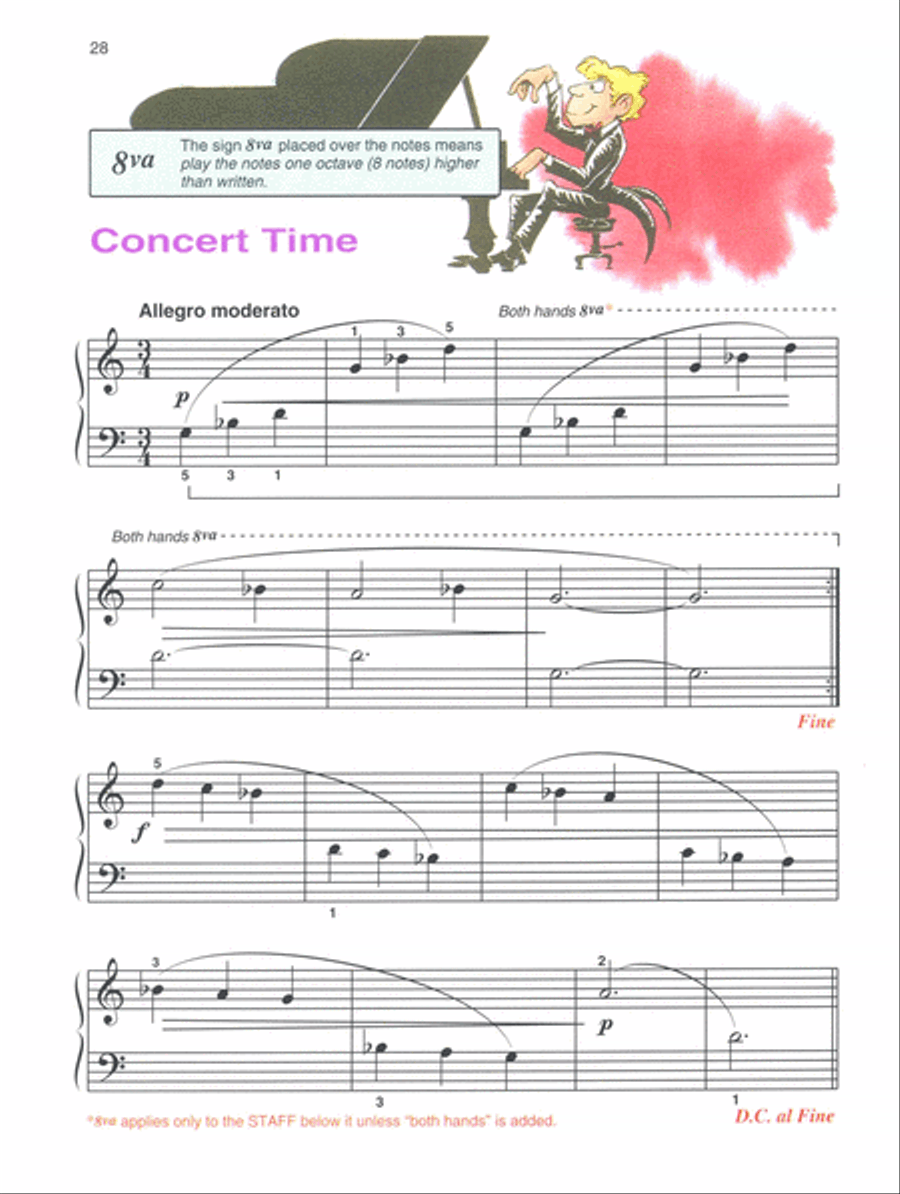 Alfred's Basic Piano Course Lesson Book, Level 1B Piano Method scores gallery preview page 4