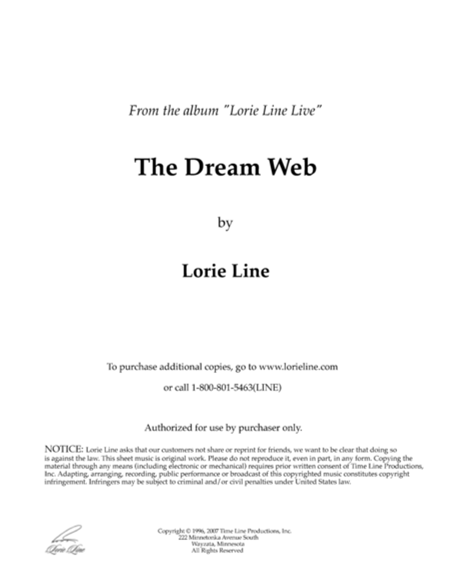 The Dream Web Piano Solo scores gallery preview page 1