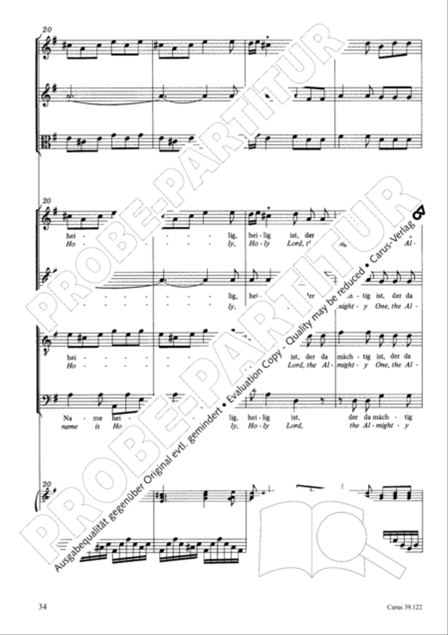 All my spirit exalts (With my spirit I praise the Lord) 4-Part scores gallery preview page 35
