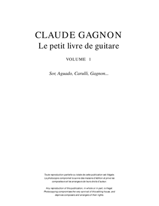 Book cover for Le petit livre de guitare, vol. 1