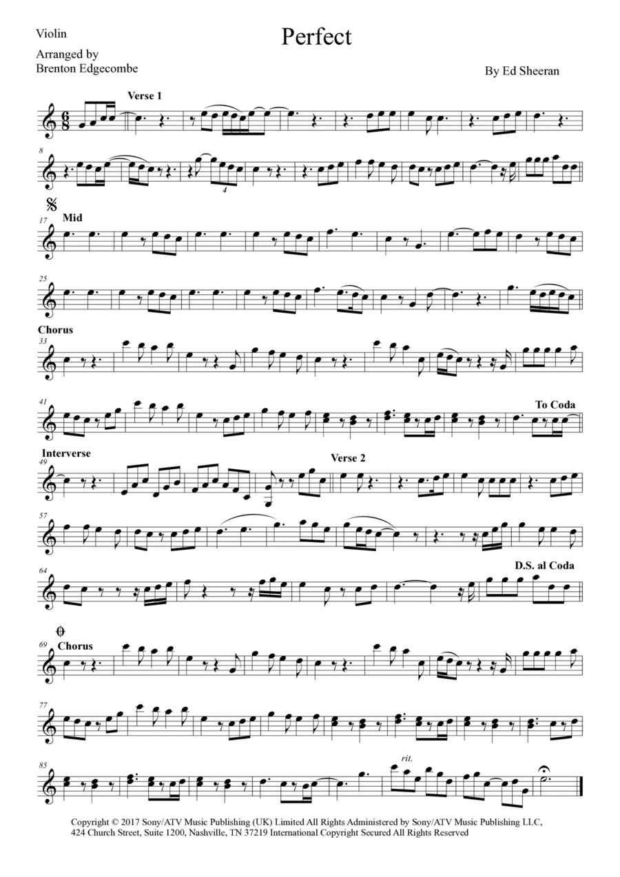 Perfect Perfect String Duet scores gallery preview page 1