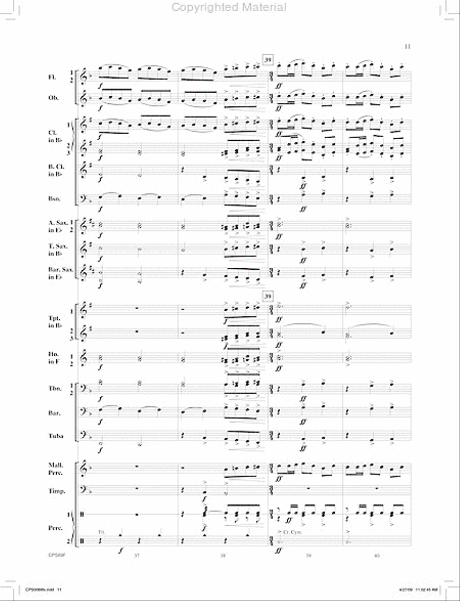 Canonic Fantasy Concert Band scores gallery preview page 12