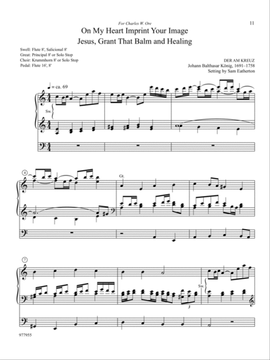 Hymn Inventions: Nine Chorale Preludes for the Church Year, Vol. 4 Organ scores gallery preview page 4