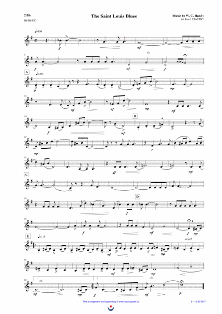 The Saint Louis Blues Brass Ensemble scores gallery preview page 4
