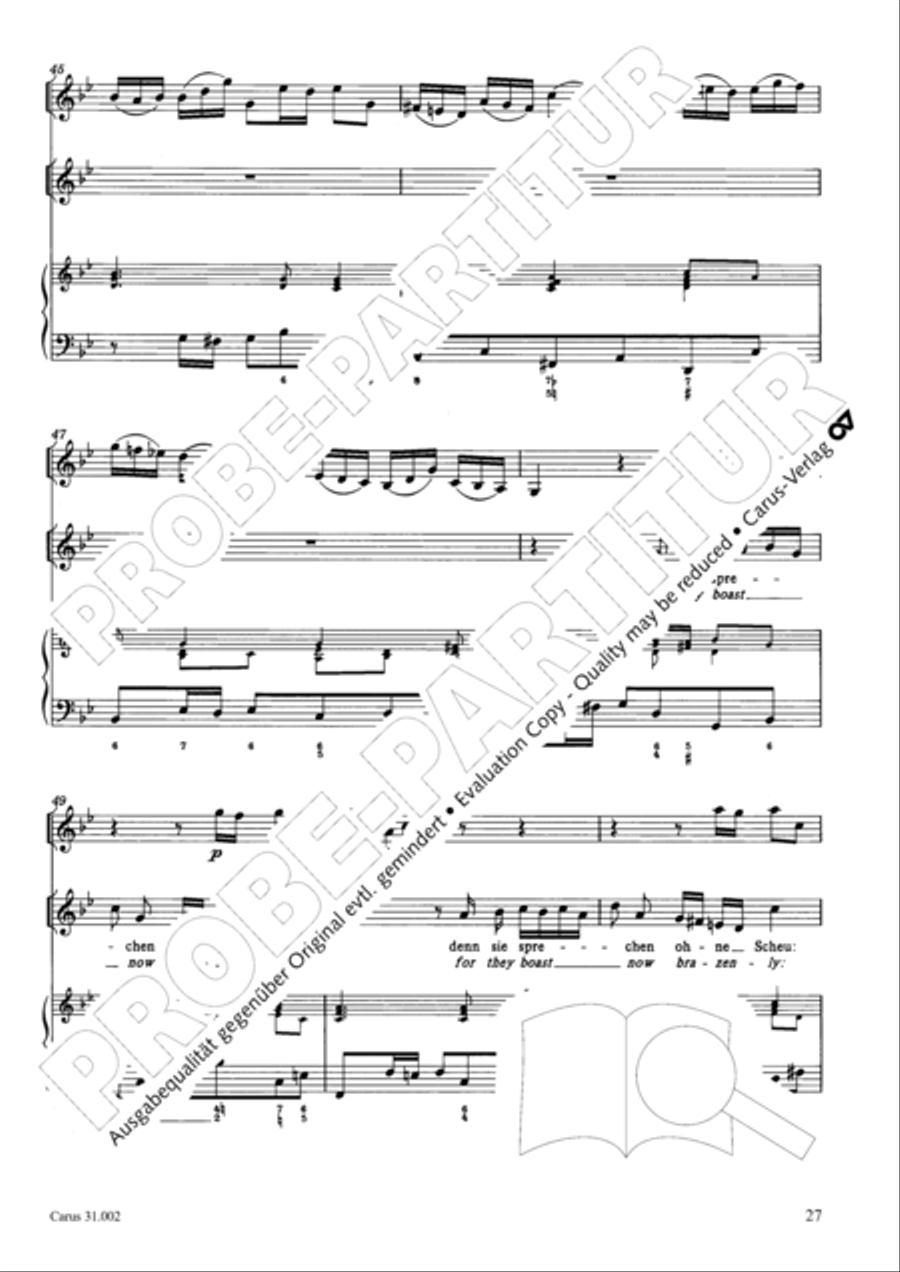 O God, from heaven look on us (Ach Gott, vom Himmel sieh darein) ATB scores gallery preview page 28