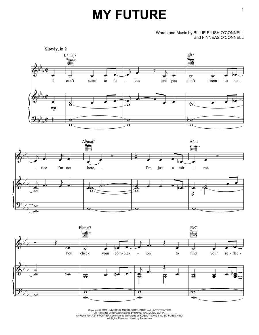 my future Piano, Vocal, Guitar scores gallery preview page 1