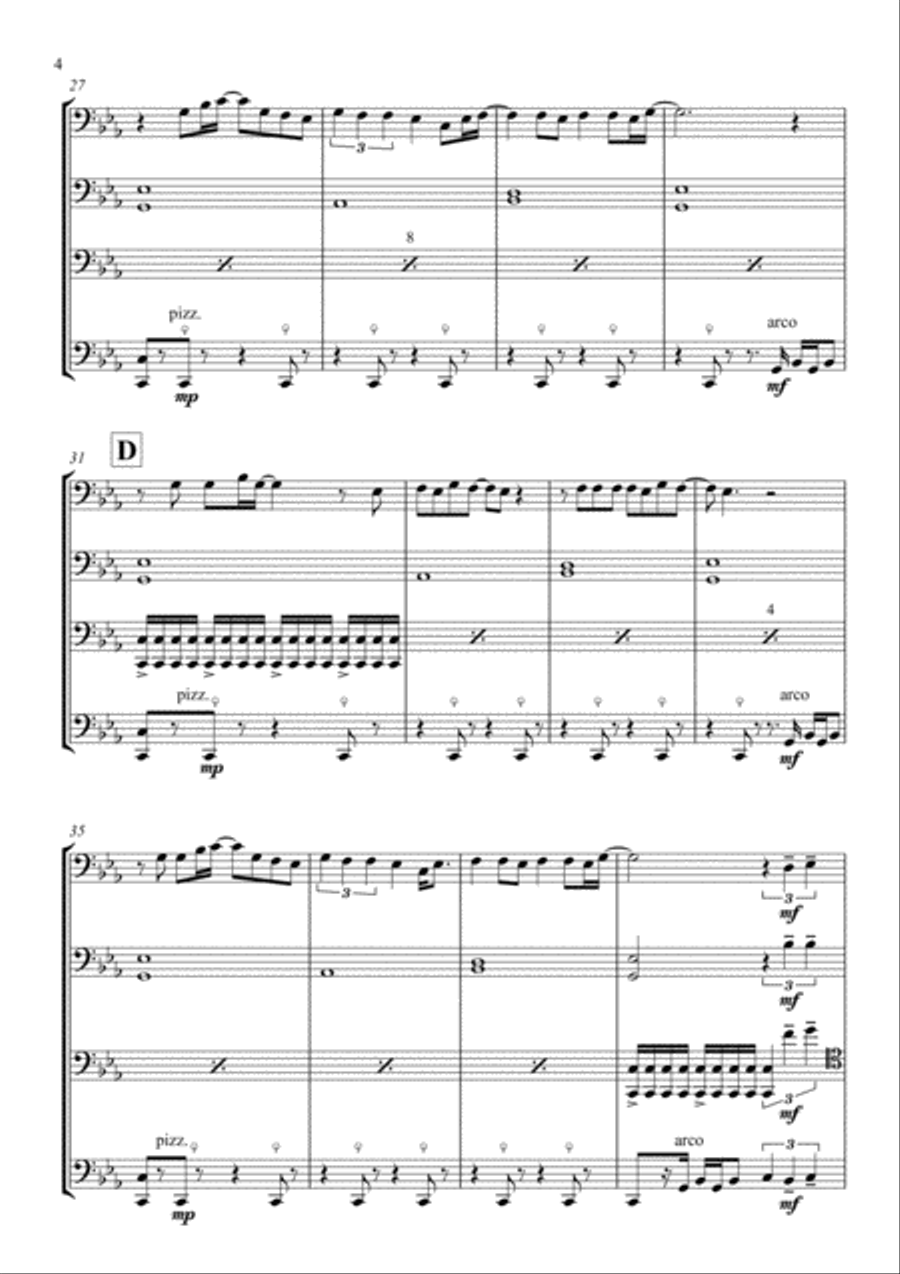 Eye Of The Tiger String Quartet scores gallery preview page 6