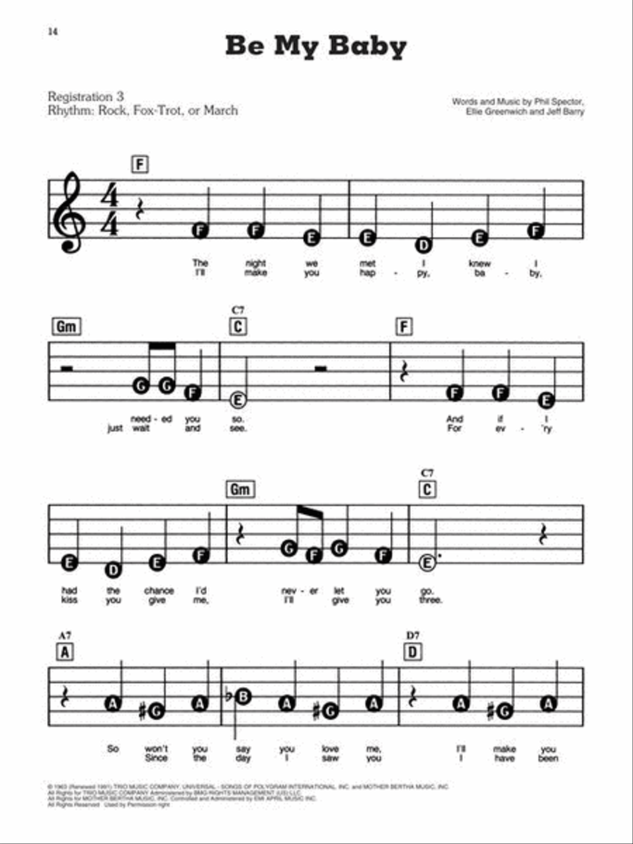 Songs of the 1960s – The New Decade Series Electronic Keyboard scores gallery preview page 9