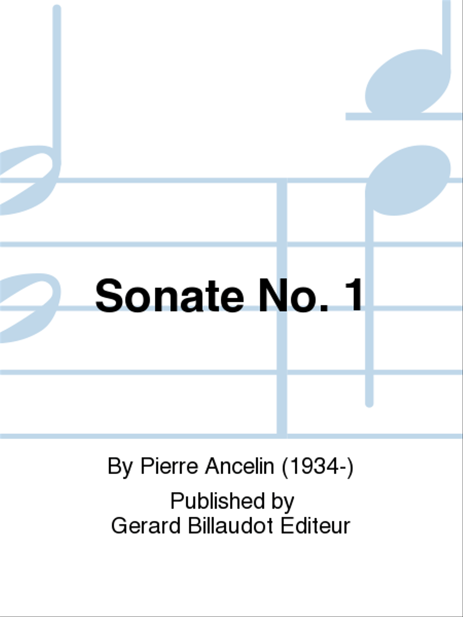Sonate No. 1 Violin Solo scores gallery preview page 1