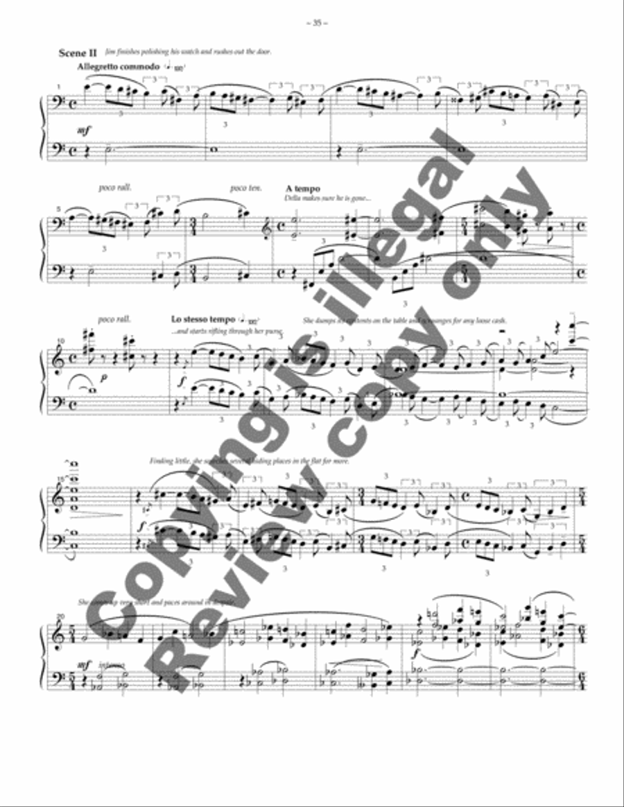 The Gift Of The Magi Piano, Vocal scores gallery preview page 5