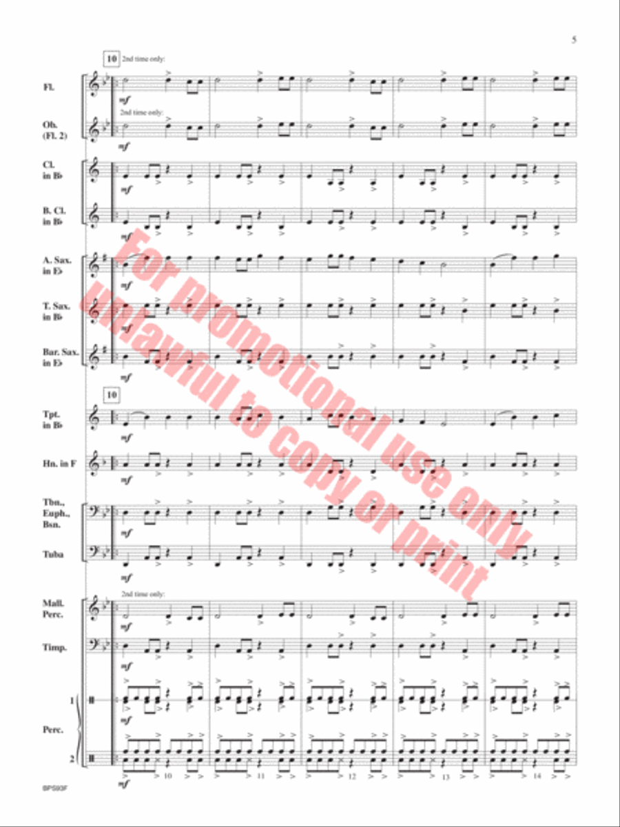 Adventure in India Concert Band scores gallery preview page 6