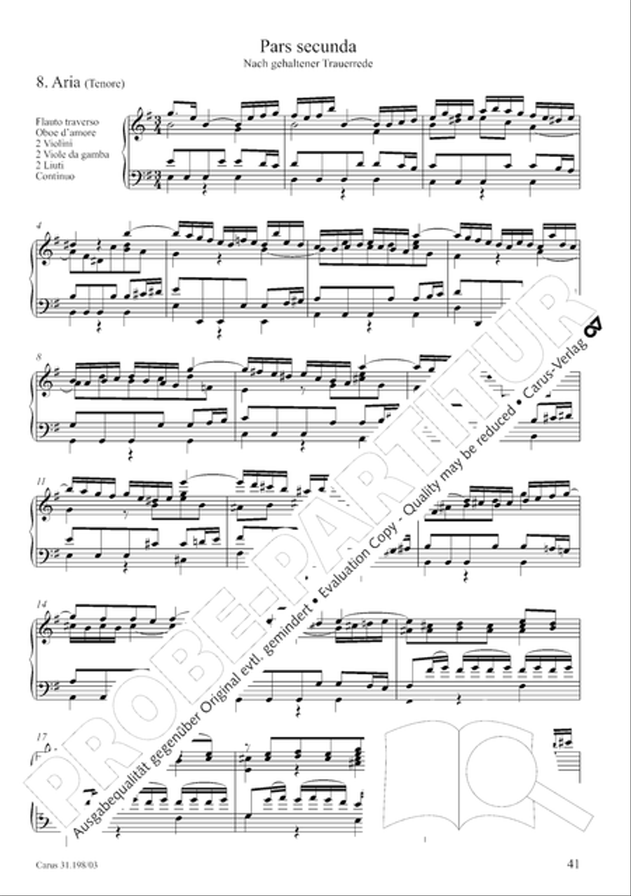 Let, Princess, let but one more ray (Lass, Furstin, lass noch einen Strahl) 4-Part scores gallery preview page 42