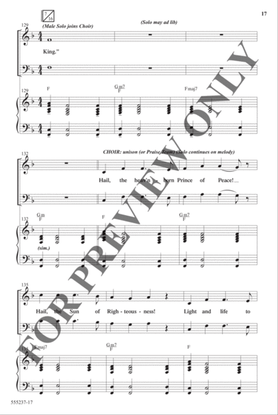 Christmas Eve Medley - Anthem Christmas Eve Medley - Anthem Choir scores gallery preview page 16
