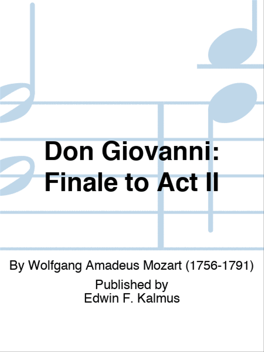 DON GIOVANNI: Finale to Act II Set of Parts scores gallery preview page 1