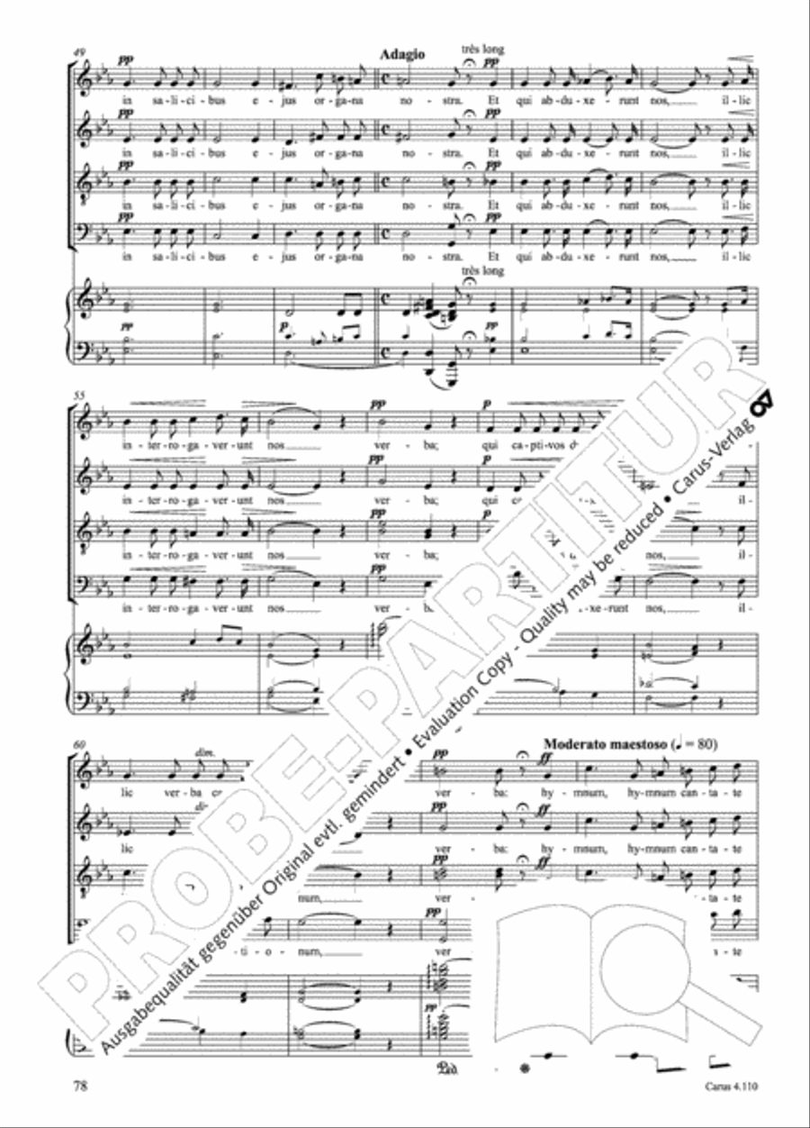20 Latin Motets (Chants sacres latin/ 20 latein. Motetten) 4-Part scores gallery preview page 79