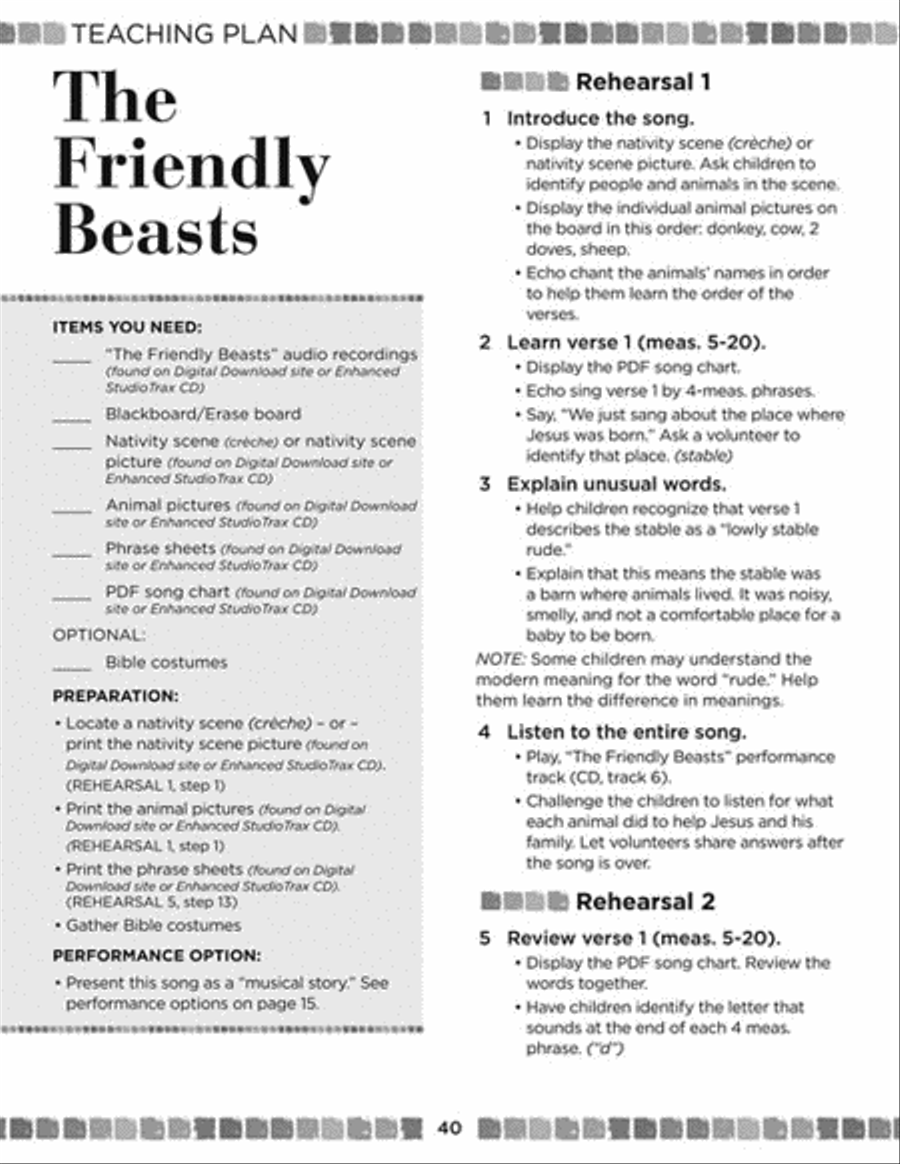 Sing and Celebrate 6! Sacred Songs for Young Voices Unison Choir scores gallery preview page 8