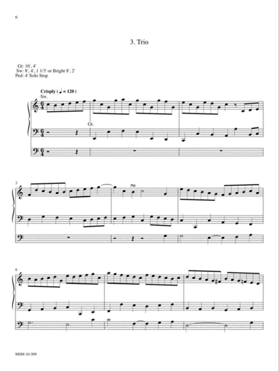 Partita on Lancashire Organ scores gallery preview page 5