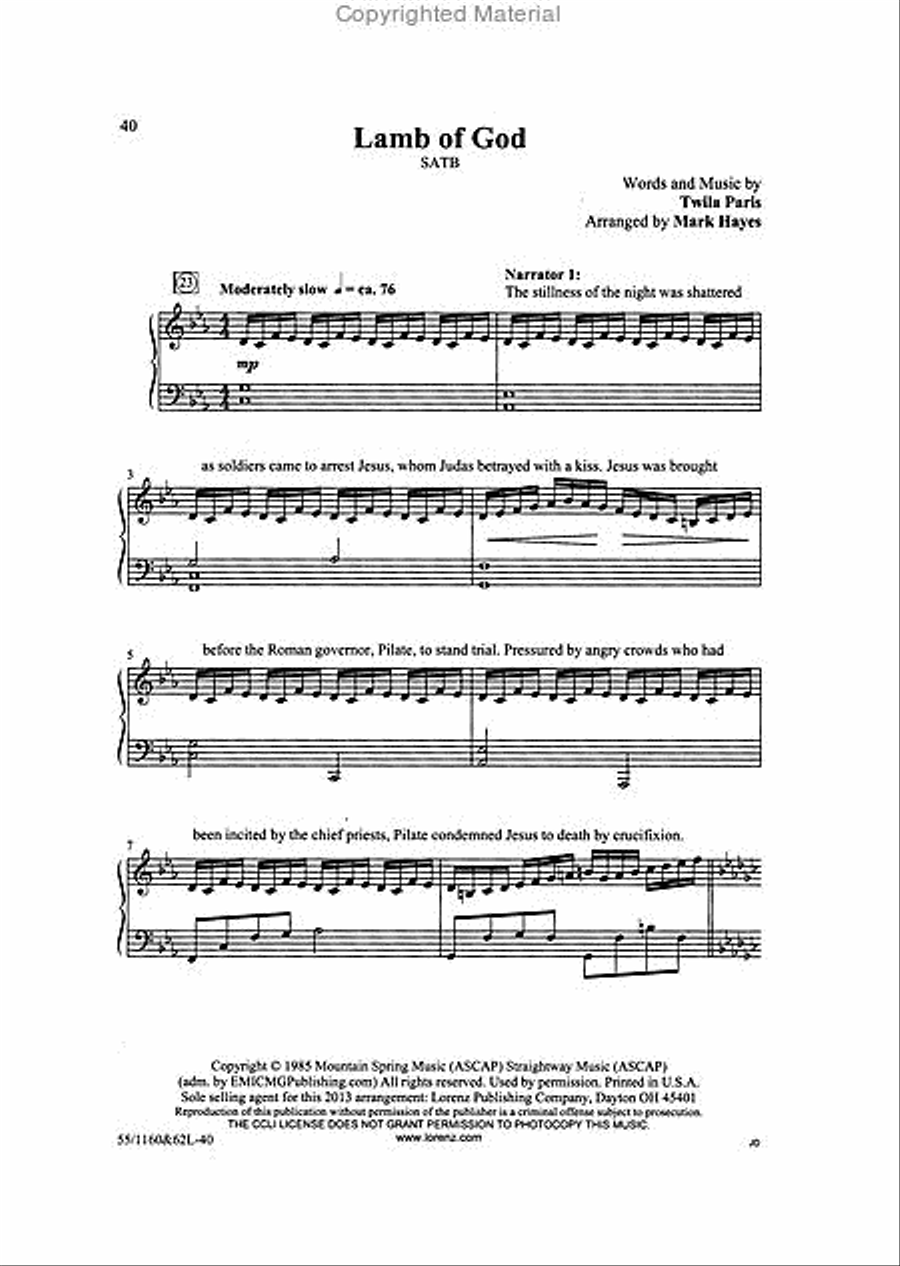 The Power of the Cross 4-Part scores gallery preview page 4