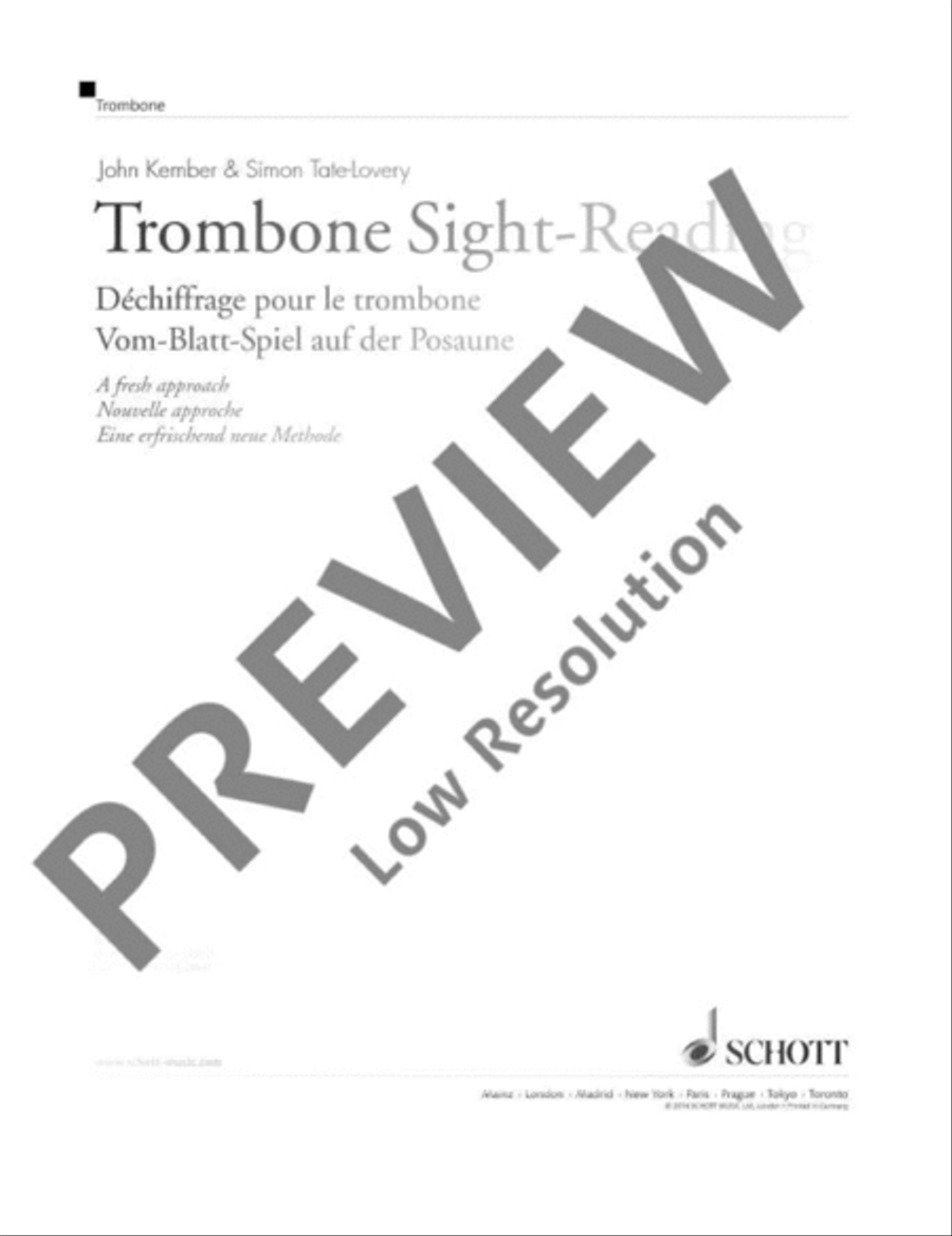 Trombone Sight-Reading Trombone scores gallery preview page 2