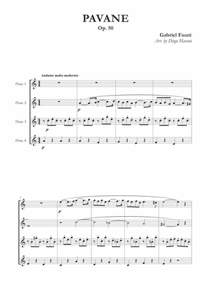 Pavane for Flute Quartet