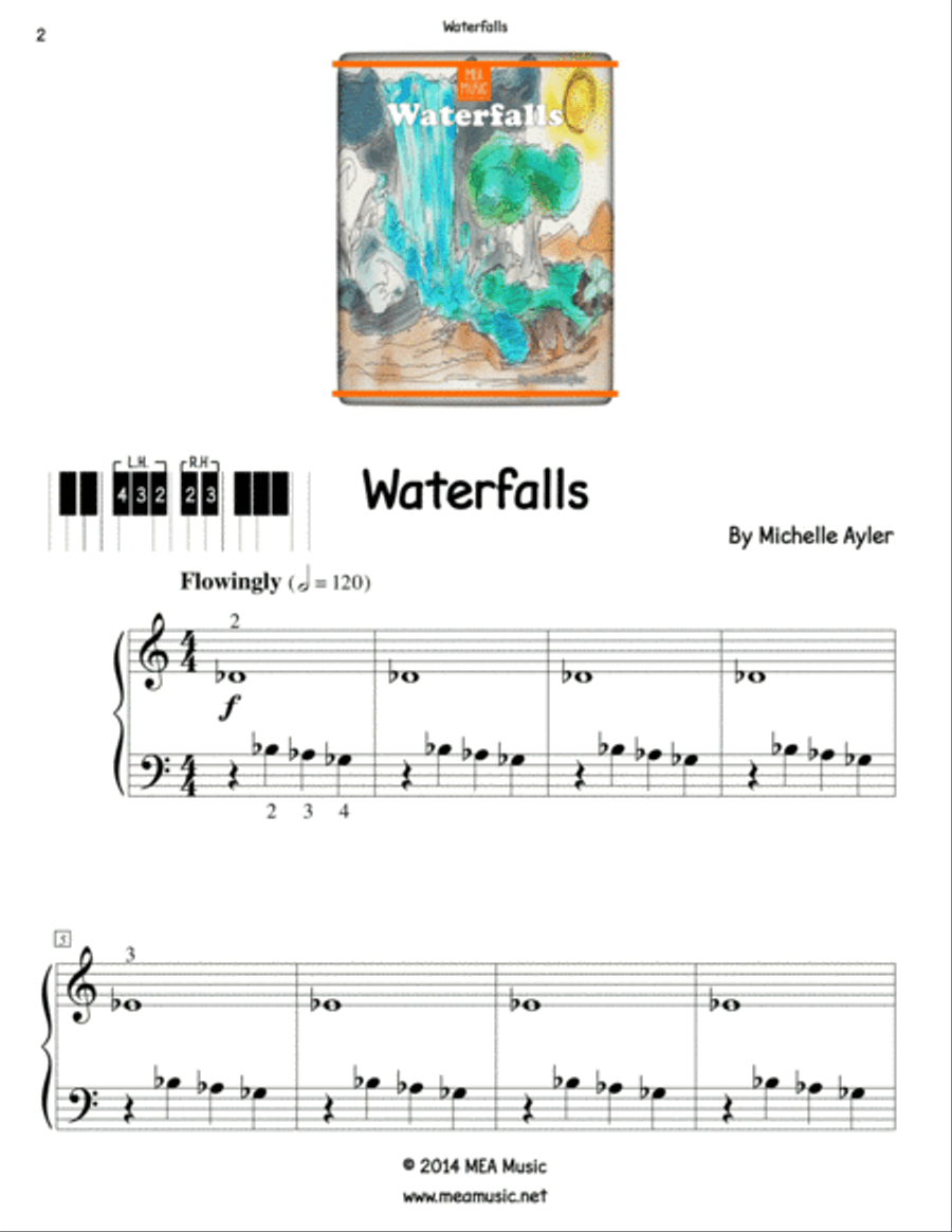 Waterfalls Piano Method scores gallery preview page 2