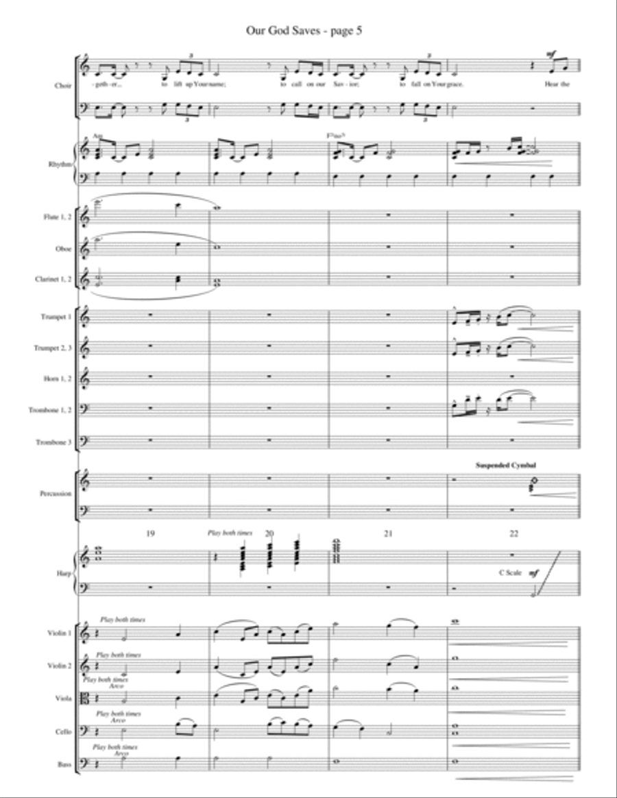 Our God Saves - Full Score Choir scores gallery preview page 5