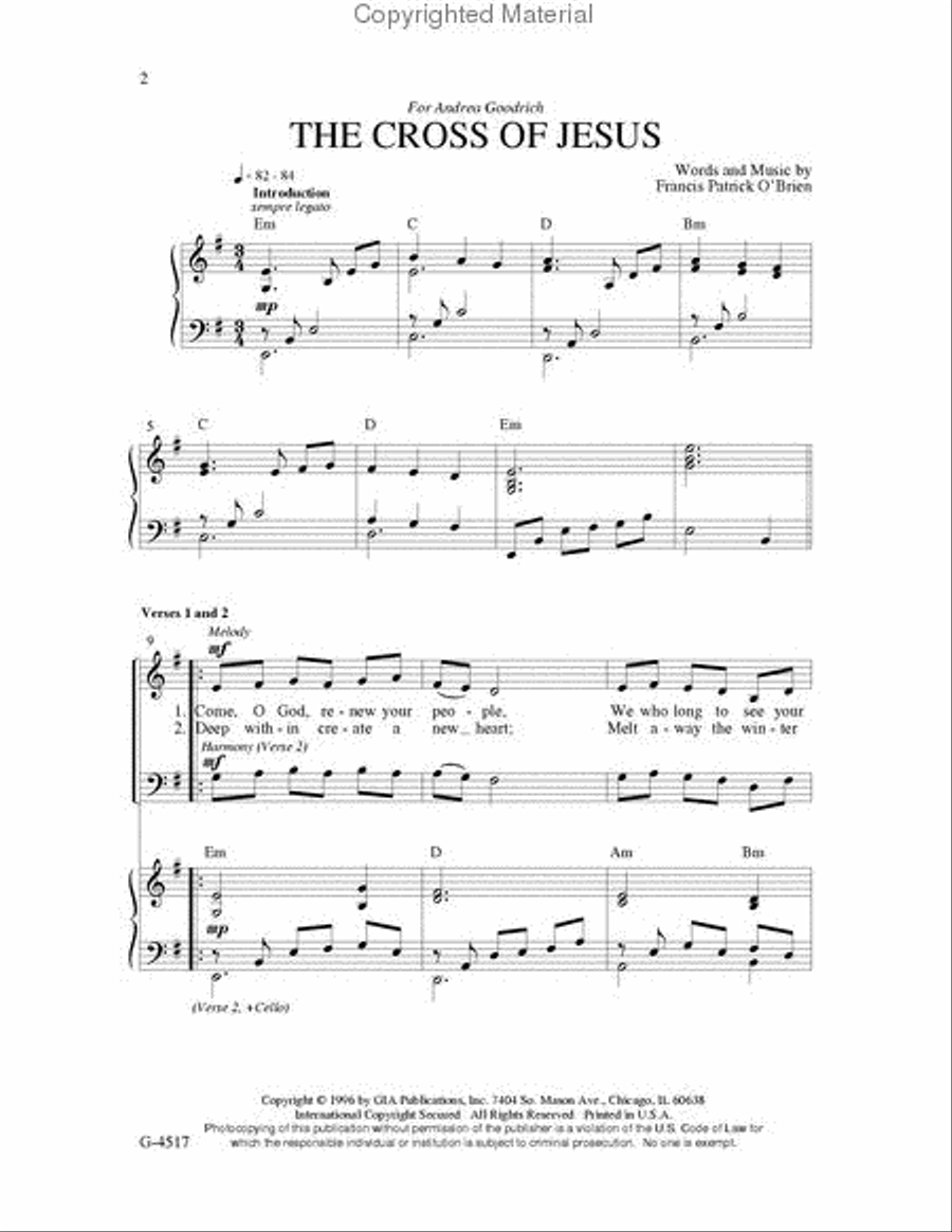 The Cross of Jesus The Cross of Jesus 3-Part scores gallery preview page 2