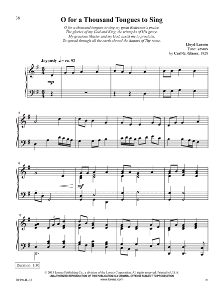 The Triumphs of His Grace Piano Solo scores gallery preview page 16