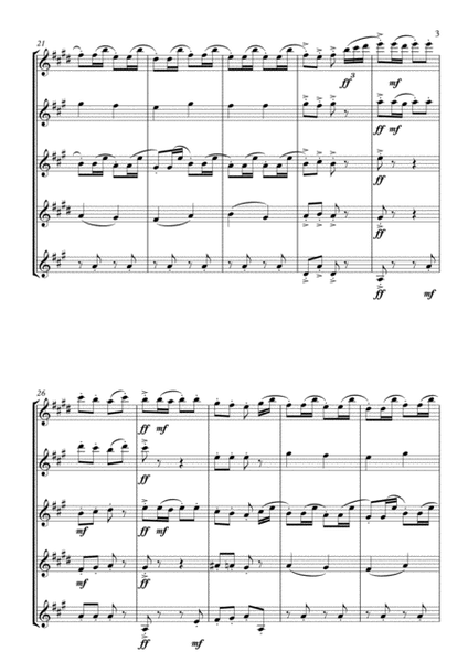 Russian Dance "Trepak" arranged for Clarinet Quintet image number null
