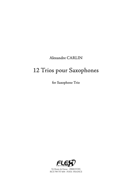 12 Saxophone Trio image number null