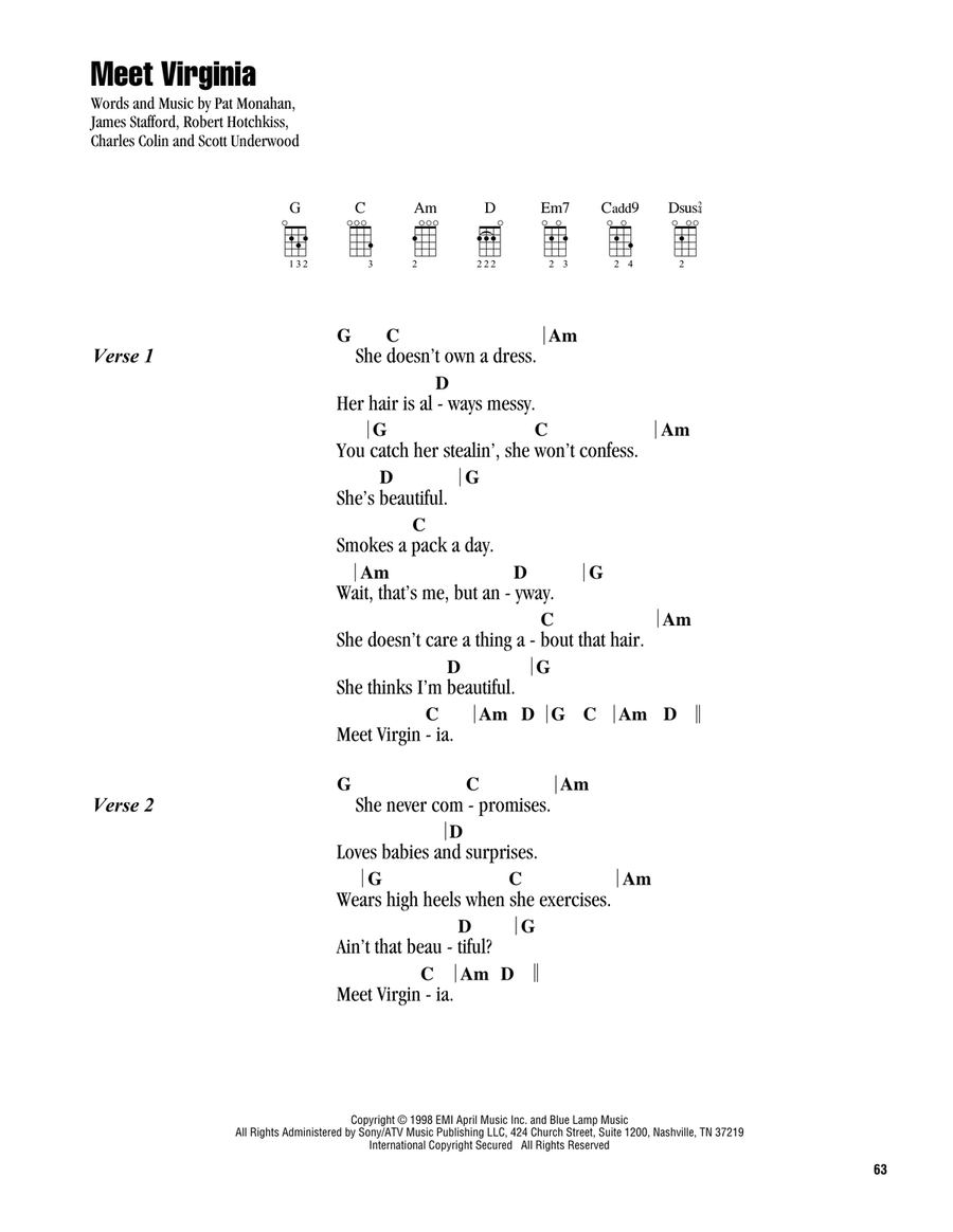 Meet Virginia Ukulele scores gallery preview page 1