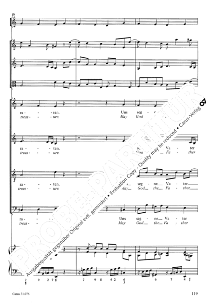 The heavens are telling the Father's glory (Die Himmel erzahlen die Ehre Gottes) 4-Part scores gallery preview page 120