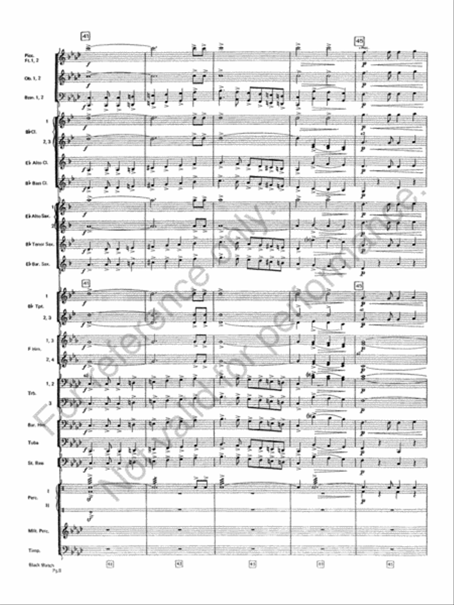 Black Watch Black Watch Concert Band scores gallery preview page 9