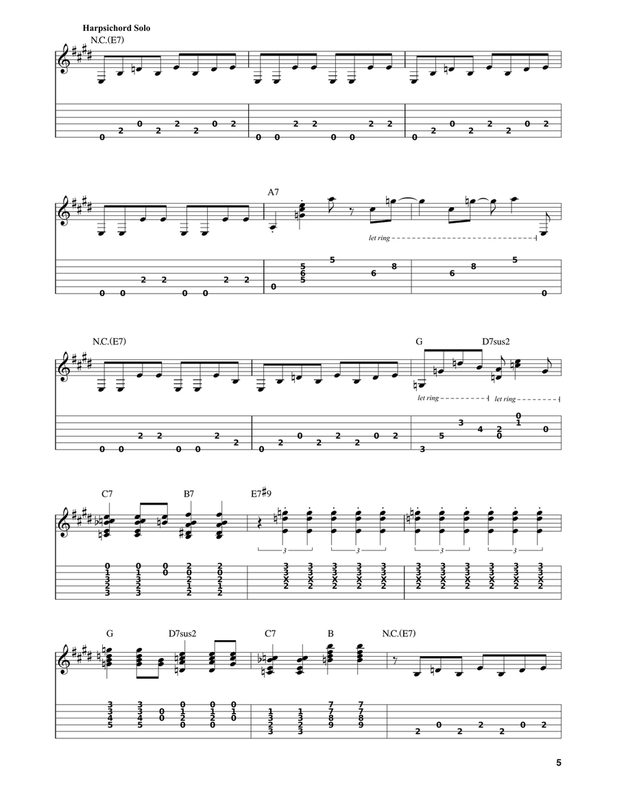 Love Me Two Times Love Me Two Times Guitar Tablature scores gallery preview page 5
