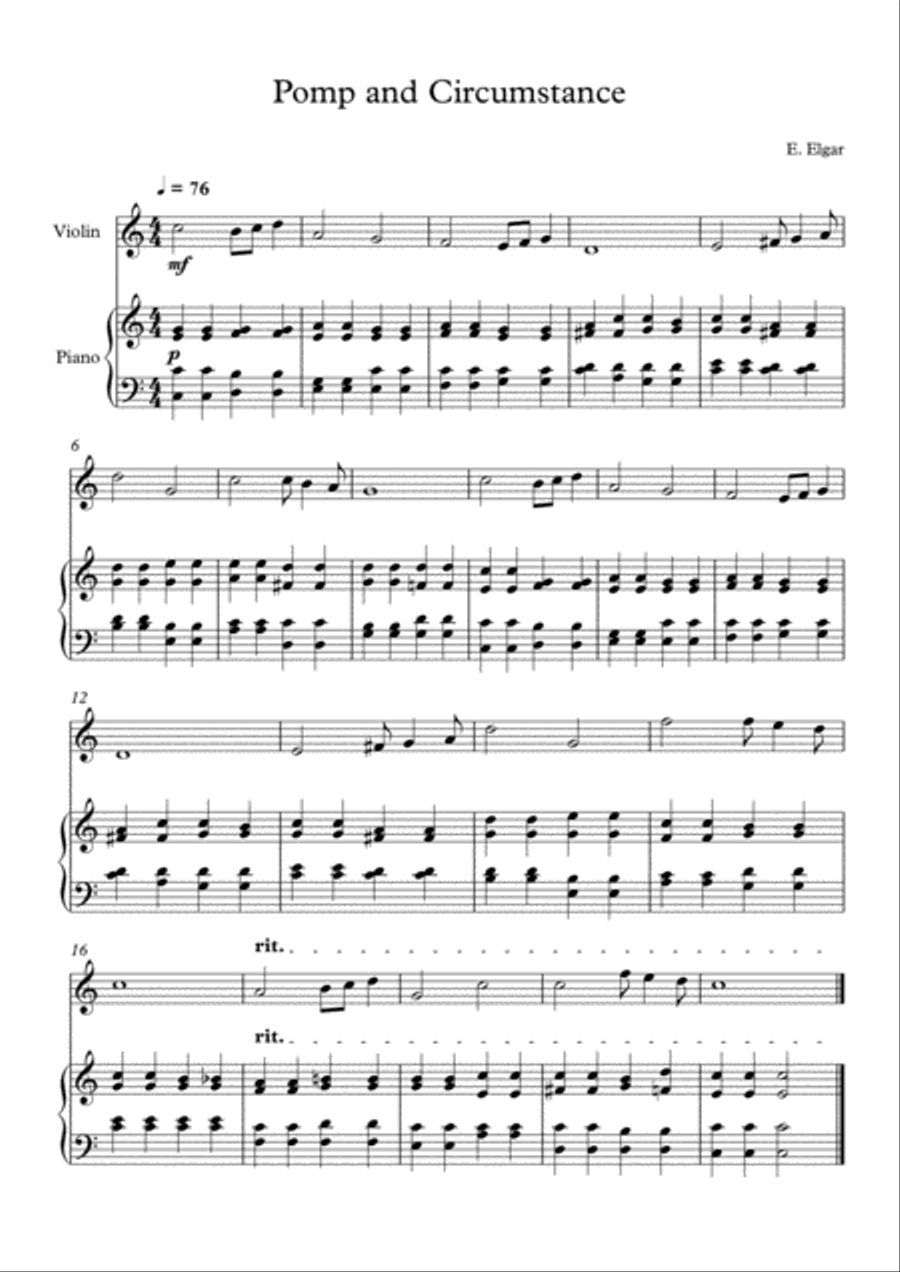 70 Easy Classical Pieces For Violin & Piano Violin Solo scores gallery preview page 3