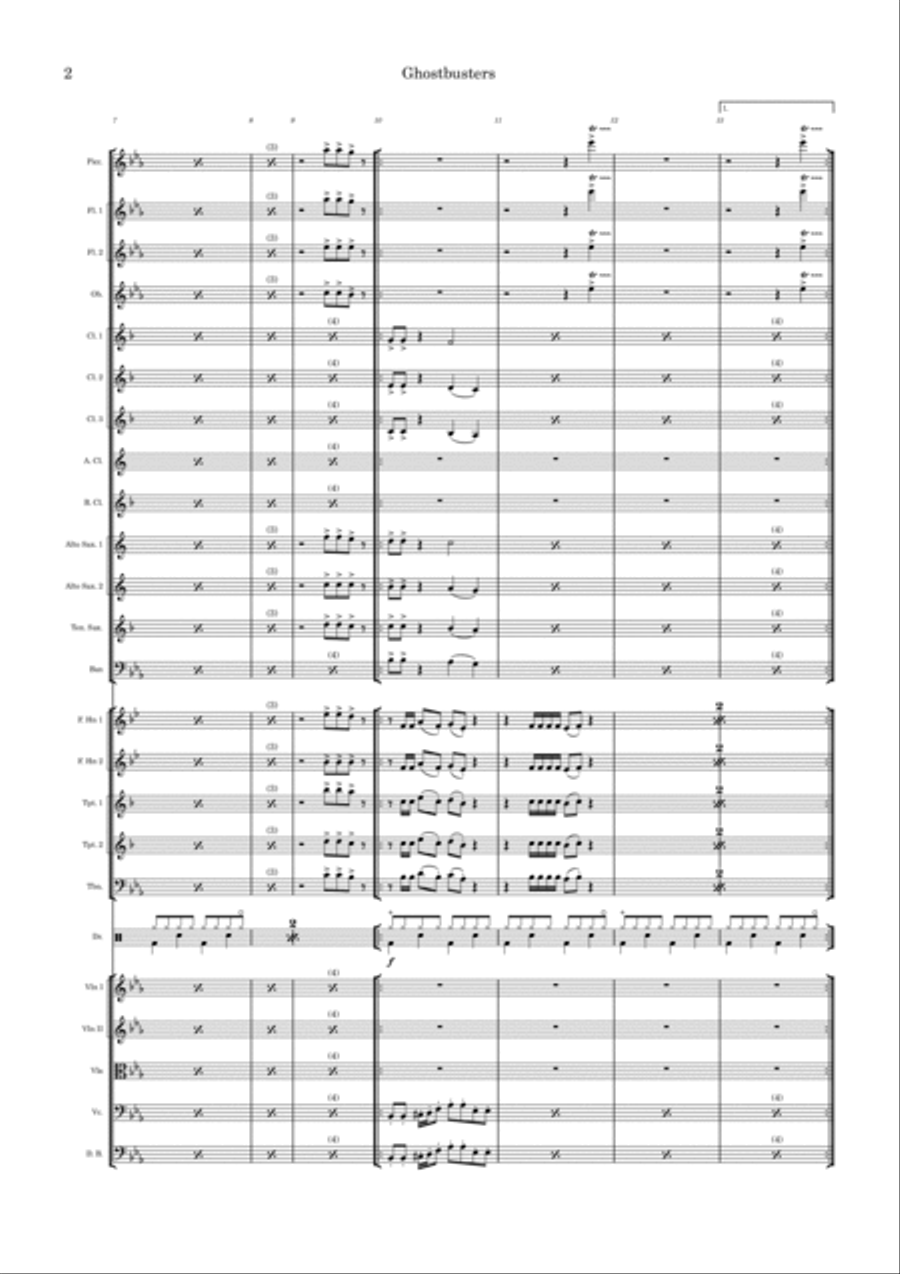 Ghostbusters Full Orchestra scores gallery preview page 2