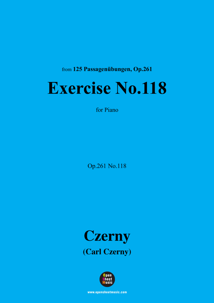 C. Czerny-Exercise No.118,Op.261 No.118 image number null