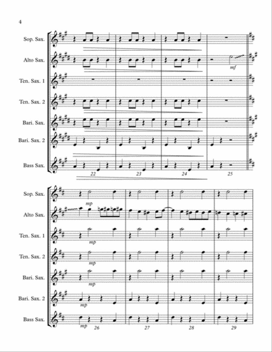 Yakety Sax Woodwind Ensemble scores gallery preview page 5