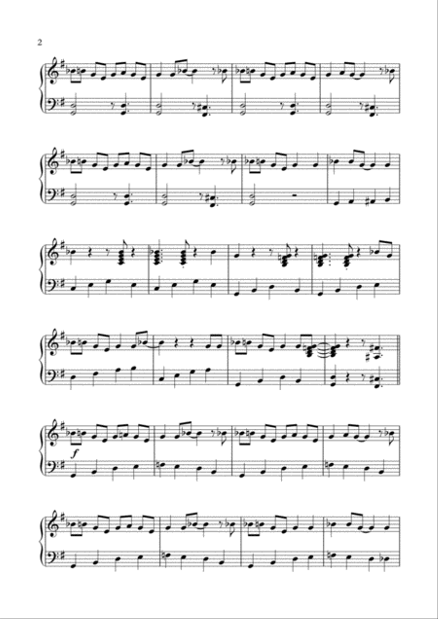 Jailhouse Rock Easy Piano scores gallery preview page 2