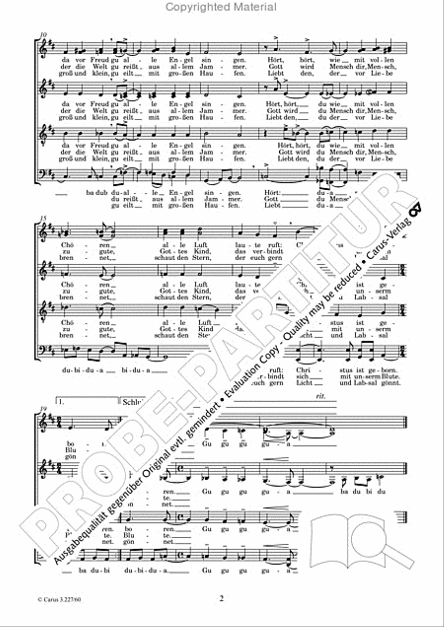 Frohlich soll mein Herze springen SSATBB scores gallery preview page 3