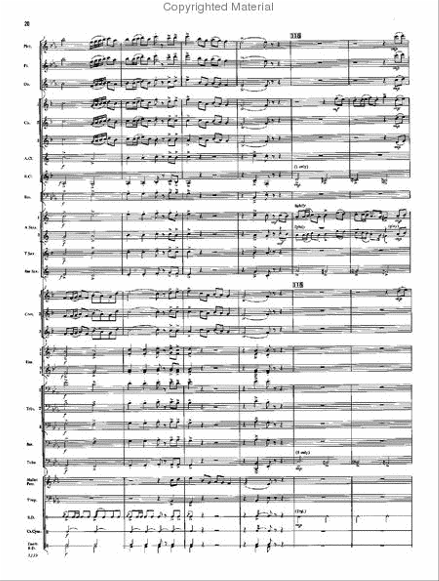 Covington Square Concert Band scores gallery preview page 19
